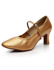 Amande de chaussures féminines danse personnalisé Chunky Ballroom Shoes