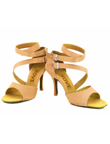 Open Toe Ankle Strap des femmes haut talon peep danse chaussures personnalisé Ballroom Shoes