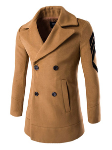 Manteau d'hiver charmant masculin en coton en polyester