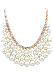 Collier de perles collier multi couche nuptiale déclaration de mariage