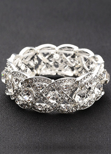 Bracelet de mariée perle Strass pour mariage