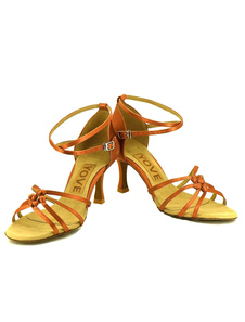 Salle de bal de chaussures haut talon femmes torsadée Criss-Cross sangle réglable danse chaussures