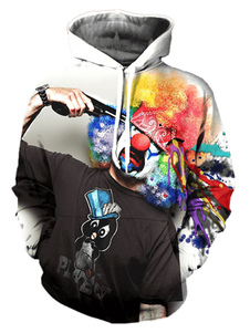 Pullover Hoodie hommes imprimé manches longues Casual Hoodie