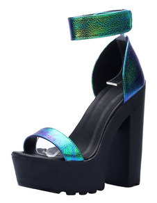 Sandales en vogue dégradé à bout ouvert