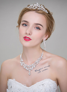 Ensemblede bijoux élégant & luxueux fête de mariage