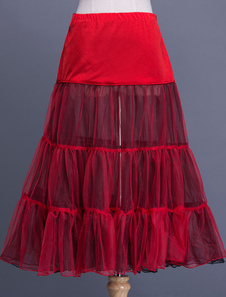 jupon fête de mariage rose 2 couches en lycra spandex