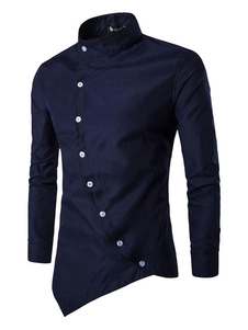 Chemise en coton mélangé manches longues