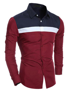 Chemise en coton mélangé manches longues