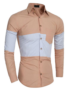 Chemise en coton mélangé manches longues
