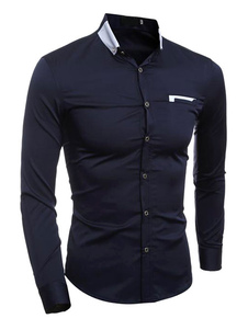 Chemise en coton mélangé manches longues