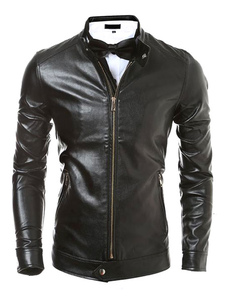 Veste homme en PU col montant