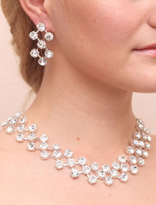 Ensemblede bijoux mode rhinestone