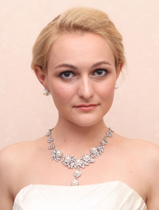 Ensemblede bijoux mode de mariage rhinestone