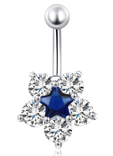 Bijoux de nombril glamour bouton anneaux fleur Star féminine du ventre