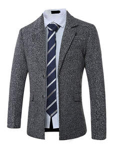 Manteau d'hiver homme unique en coton gris