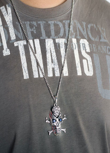 Collier masculin argent