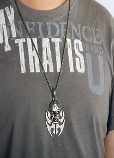 Collier masculin bronzé