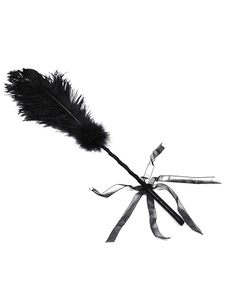 Halloween sexe Toys Tickler Black Feather