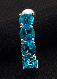 Nombril anneaux cuivre strass bijoux de piercing