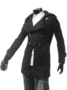 Manteau classique masculin en coton