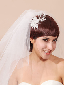 Voile 3 couches en tulle avec strass classique