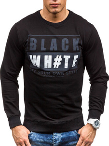 Sweat populaire en coton mélangé imprimé lettres