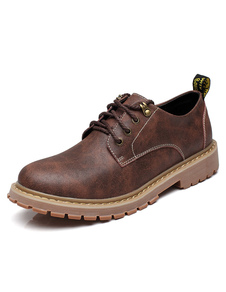 Chaussures chic homme en PU conception antique avec lacets