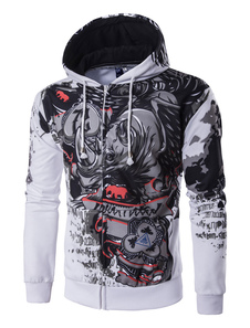 Sweat modeste en coton mélangé impression 3D imprimé fleuri