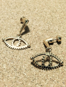 Cerceau délicates métallique mode Evil Eye