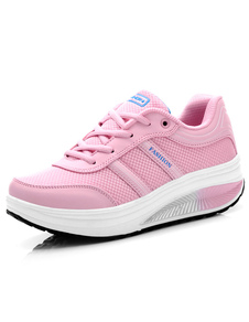 Chaussures populaires en gaze unicolore à lacets