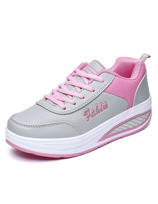 Chaussures modernes en PU à lacets