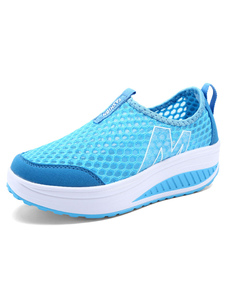 Confortables chaussures en gaze unicolore mocassin