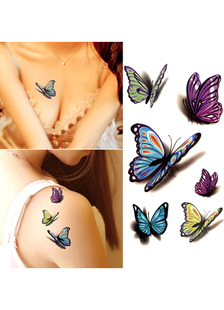 Autocollants ongles bleus avec fleur