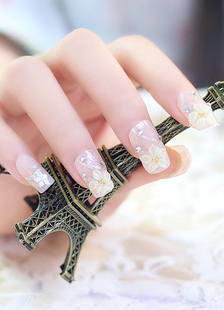 Nail Art autocollants nu fleurs élégant Nail Stickers féminin