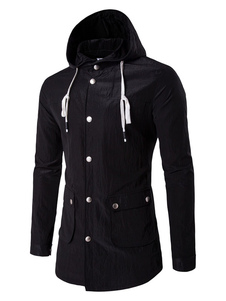 Blouson sublime en coton mélangé unicolore