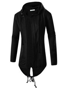 Sweat modeste en coton mélangé unicolore