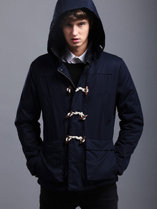 Hoodies Parka agrafe coton veste manteau hommes