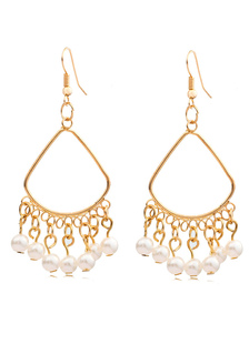 Boucles d’oreilles pendantes fabuleuses métallique informelles