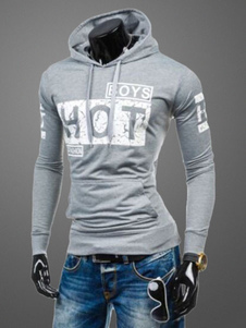 Sweat classique en coton mélangé imprimé lettres