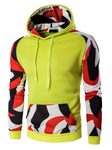 Sweat populaire en coton mélangé jaune impression imprimé fleuri