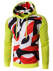 Sweat populaire en coton mélangé jaune impression imprimé fleuri