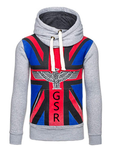 Sweat confortable en coton mélangé imprimé fleuri