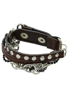 Bracelet unique en faux cuir avec boucle