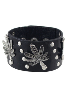 Bracelet délicat en faux cuir exotique avec boucle