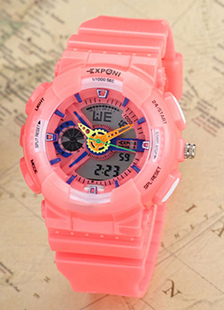 Montre femme rond chronographe