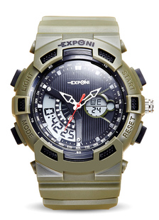 Montre homme rond LCD