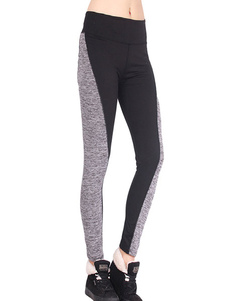 Fascinants leggings féminins confortable en acétate de cellulose noirs bicolore