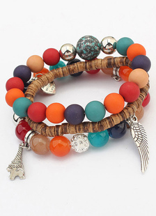 Bracelet à breloques délicat en acrylique bohémien