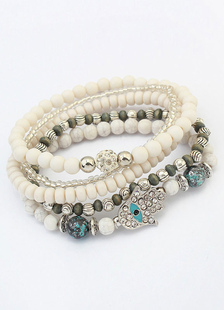 Bracelet à rangée unique en résine bohémien