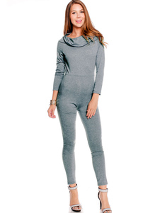 Populaire combinaison féminine mode grise unicolore de Saint Valentin